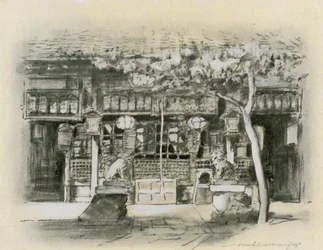 Eingang zu einem Tempel